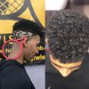 Twist It Up Comb - As Seen on Shark Tank - Alternative to Hair Sponges for Black Men's Curly Hair, Tennis Racket-Style Hair Twisting Tool (Green)