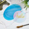 CRASPIRE Clear Circle Acrylic 4 Inch Iridescent Acrylic Plates 0.08 Inch Thick Round Acrylic Blanks Acrylic Discs Sheet Transparent Acrylic Panel for Picture Frame Painting DIY Crafts