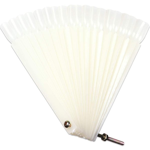 50 Nail Color Swatches Nail Art Display Ivory White Plastic Flase Nail Art Tips