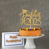 Doctored It 2025 Cake Topper, It's Dr Actually, Happy Doctoral Degree Cake Decorations, Congrats Dr, Class of 2025 Doctorate Graduation Party Decorations Gold Glitter