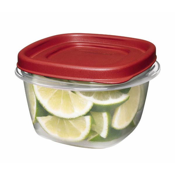 Rubbermaid Easy Find Lids Food Storage Container, 2 Cup, Racer Red