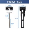 DICMIC Universal Replacement and Accessories Part Kit for Hard Tri-fold & Quad-fold Truck Bed Cover Include Nut, T-Bolt and Tonneau Cover Clamp, 2X Rear Clamp
