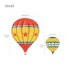 DECOWALL DS-8011 Colourful Hot Air Balloons Kids Wall Stickers Wall Decals Peel and Stick Removable Wall Stickers for Kids Nursery Bedroom Living Room (Small) d?cor