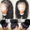 JYZ Burmese Curly Hair Lace Front Wigs Human Hair Wigs for Black Women Human Hair Wig Pre Plucked Bleached Knots with Baby Hair 13X4 Raw Deep Wave Lace Front Wigs Human Hair 12 Inch Free Part