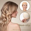 LUERMINJP Wig Cap 4 Pieces Sheer Stocking Caps for Women Nude Breathable Natural Wig Caps for Lace Front Wigs Comfortable and Skinlike