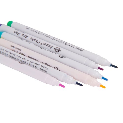 Air Erasable Fabric Marking Pen Disappearing Ink Makring Pen Fabric Marker Water Soluble Ink Pen for Embroidery Cross Stitch Handicarft Needlework Quilting Tracing and Stitching