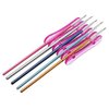 LASSUM 2 Pcs Nail Art Craft UV Gel Brush Polish Pen Rest Plastic Holders Stands for Holding 5 Separate Brushes