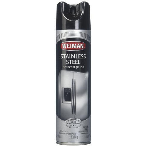 Weiman Stainless Steel Cleaner & Polish Aerosol - 12 oz - 2 pk