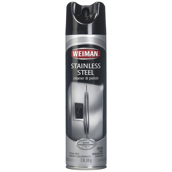 Weiman Stainless Steel Cleaner & Polish Aerosol - 12 oz - 2 pk