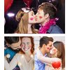 10 Sheets Valentines Temporary Tattoo Stickers Red Lips Heart Love Rose Fake Tattoo Stickers Valentines Day Party Supplies Women Girls man Face Stickers (style 3)