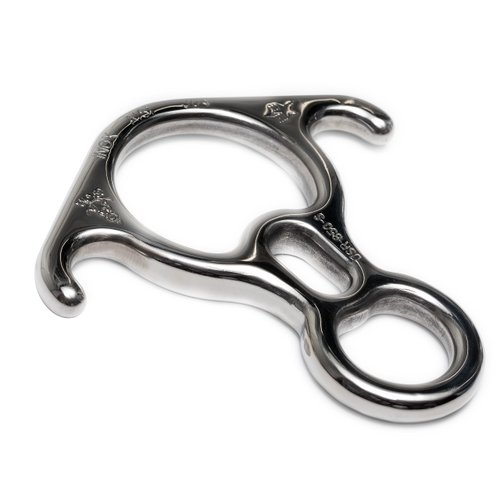 ProClimb Figure 8 Descender | Stainless Steel | Rappelling and Rescue | 50 kN | Bent Ear Design