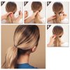 YBB 36 Pcs Ponytail Hooks Hair Clips, Elastic Hair Ties Ponytail Holders for Women Hair Styling (Black, Brown and Gold)