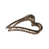 Heart-shaped or Stars Metal Hair Clips Claw Jaw with Teeth Comb Strong Grip for Long Hair,Hair Stylish,French twist,Wedding (Heart-shaped, Rose Gold)