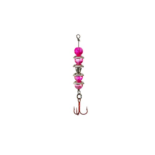 Lindy Wally Talker Ice Fishing Lure for Walleye, Pink, 1/4 oz