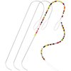 PP OPOUNT 3 PCS Upgrade Big Eye Curved Beading Needles, 5.5 Inch Beading Needles for Bead Spinner, Curved Needles for Beading Jewelry, DIY Waist Beads, Bracelets, Necklaces (Patent Protection)