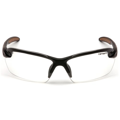 Pyramex Safety Products CHB310D Carhartt Spokane Safety Glasses, Clear Lens with Black Frame, Clear