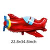Airplane 8th Birthday Party Decorations Balloons，40inch Red Number Balloons 8，8th Birthday Decorations for Boys Airplane Birthday Party Supplies (Red Airplane Numbers 8)