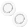 Alomejor 2Pcs PVC Surfboard Vent Hole Plug Paddle Board Vent Hole Surfing Auto Valve Waterproof Accessory(White)