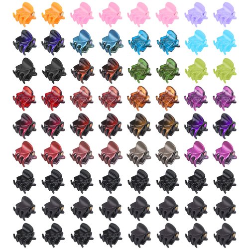 Sublaga Hair Clip, 72pcs Mini Hair Claw Clips for Women and Girls, Small Hair Clips Pins with 26, Floral Pattern for Any Occasion, Suitable for All Hair Types