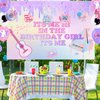 Music Birthday Party Decorations - Singer Happy Birthday Banner, 'ITS ME' Backdrop, Cake, Cupcake Toppers, Hanging Swilrs, Balloons for Fans Music Theme Party Supplies