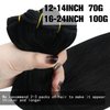 Sunny Hair Extensions Sew in Black Human Hair Weft Extensions Jet Black Sew in Hair Extensions Real Human Hair for Women Black Weft Hair Extensions Brazilian Hair Add Hair Volume 100G 20inch