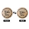 HDSterHeart Decision Maker Coin Funny Couple Gifts for Women Men, Couples Decision Making, Wooden Decision Flip Coin, Double-Side Decision Coin, Gift for Husband Wife, Funny Couple Games