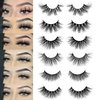 Mink Lashes Bulk Ninglash 30 Pack 6 Styles Eyelashes, 15-22mm Real Mink EyeLashes, Thick HandMade Full Strip Lashes, Crueltyl Free Fluffy Lash, 30 Pairs 5D Mink Lashes wholesale