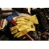 Water Resistant Leather Work Gloves, Grain Cowhide, Palm Patch, HydraHyde Technology, Medium (1201M)