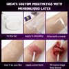 Liquid Latex SFX Makeup Kit 2pcs, DE'LANCI Realistic Fake Scar Wound Skin Old Age Wrinkle Halloween Makeup, for Cut Wound Burn Decay Peeling Stipples Blisters Zombie Monster Special Effects Makeup