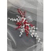 Kercisbeauty Women Red Hair Comb Wedding Bridal Crystal Clip Bridesmaid Hair Dress Prom Special Occasion Hair Accessories