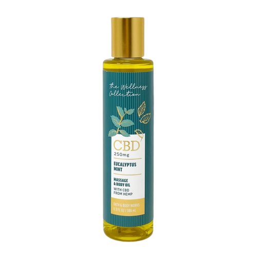 Bath & Body Works Eucalyptus Mint Massage & Body Oil with a Natural Oats Sample Soap