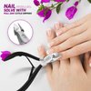 Professional Cuticle Cutter Stainless Steel Cuticle Nippers with Sharp Blades and Double Spring Cuticle Clippers - Nail Cuticle Trimmer Tool for Manicure & Pedicure Beauty at Home/Spa/Saloon (Silver)