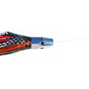 10" red and Black Rigged Slant Head Saltwater Fishing Lure