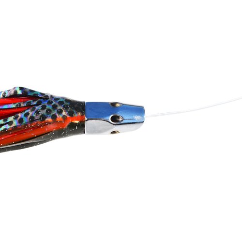 10" red and Black Rigged Slant Head Saltwater Fishing Lure