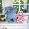 Generic 2024 New Blue Elephant and Pink Pig Plush Toys,for Boys and Girls Animal Toys,Christmas Valentine's Day Room decoration Party Gifts (2PC)