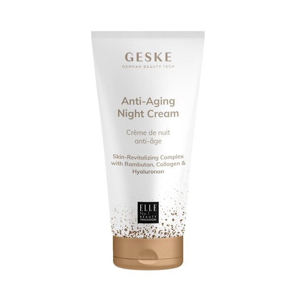 GESKE Anti-Aging Night Cream | Moisturizing Skin Cream with Hyaluron | Anti-Wrinkle Cream for Age-Defying Beauty | Vegan Formula | Suitable for Men, Women & All Genders | Complements GESKE Devices