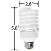 Agrobrite FLC26D 26-Watt Spiral Compact Fluorescent Grow Light Bulb (130W equivalent CFL), 6400K