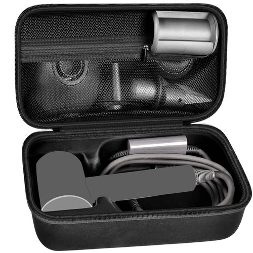 ANKHOH Case Holder for Dyson Supersonic Hair Dryer, Blow Dryer Storage Bag for Dyson Supersonic Hair Dryer Limited Gift Set Edition and Accessories,Box Only-Full Black