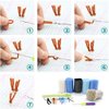 DL-YTG Latch Hook Kits Rug Three Horses Crochet Yarn Cushion Colour Pre-Printed Canvas Cover Rug Needlework DIY Hook and Latch Kit Home Decoration 52x38cm/20 X15 inch