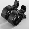 Mobestech Hair Styling Accessories 2pcs Round Inner Toothed Hair Clips Fish Tail Clips Ponytail Holder Strong Tension Hair Claws Hair Accessories for Women Girls Styling (Black)