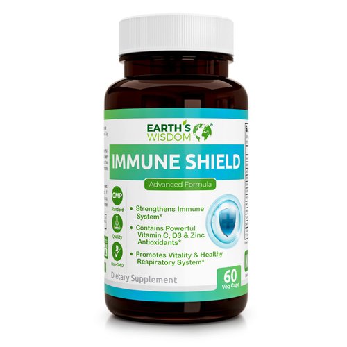 Vitamin D3 5000 IU Vitamin C 1000mg Zinc 50mg - Immune Support Supplement Adults with Elderberry Echinacea Garlic Lysine Turmeric Ginger Propolis Pepper Gluten Free 60 Non-GMO Capsules