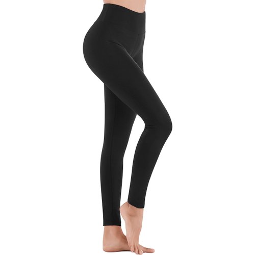 IUGA High Waisted Leggings for Women Running Workout Leggings with Inner Pocket Yoga Pants for Women Black
