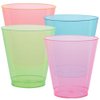 Tiger Chef 10 Oz Tumblers Hard Plastic Cups In Neon Glow In The Dark Under Blacklight Party Drinking Cups Disposable Reusable Party Supply Holiday Décor (10 Oz Tumblers, Assorted)