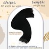 Ugeat Micro Ring Hair Extensions Human Hair for Black Women 14 Inch Micro Bead Extensions Remy Hair Extensions 1g/s 50s Jet Black Hair Extensions Real Human Hair Natural Hair Extensions Microlink