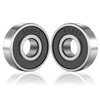 SHKI ［10 Pack］ 608 2RS Ball Bearings – Bearing Steel and Double Rubber Sealed Miniature Deep Groove Ball Bearings for Skateboards, Inline Skates, Scooters (8mm x 22mm x 7mm)