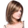 TSNOMORE Shoulder-Length Short Straight Brown Wigs Fashion Women's Full Hair Wig for women (Brown)