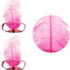 XKTEI 2pcs Feather Headdress,Sequins Headband,1920s Flapper Headpiece,Carnival Party Headwear,Costume for Gatsby Theme Party,Mardi Gras Feather Headband (Pink-1)