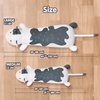 Mewaii Cow Plush Body Pillow, 25" Kawaii Milk Cow Stuffed Animals Squishy Cute Long Plushies Cuddle Pillow for Kids, Birthday Gifts for Women, Girls and Males