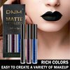 IONSGAKO 3PCS Dark Purple Blue Black Matte Liquid Lipstick Set Velvet Black Lip Gloss, Non-Stick Cup, Non-Fade Lip Stain Waterproof Long Lasting Lipstick for Halloween Goth Black Lip Makeup-Set 07