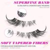 AddFavor Cat Eye Lashes False Eyelashes Natural Look Wispy Fluffy Clear Lash Band Fake Eyelashes 7 Pairs Pack 3D Winged End Eye Elongated Strip Lashes